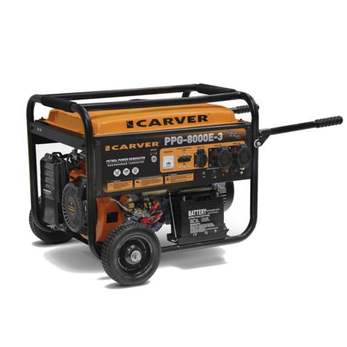 Бензогенератор CARVER PPG-8000E-3