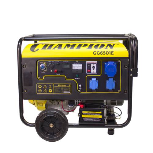 Генератор CHAMPION  GG6501E+ATS+газоотвод (5/5,5кВ